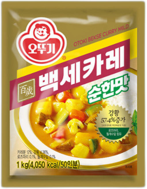 오뚜기 백세카레 순한맛, 1kg, 1개