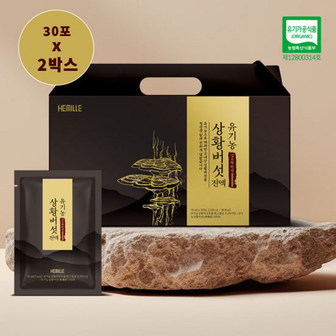 김소형원방 유기농 상황버섯진액 70ml x 60포, 60개