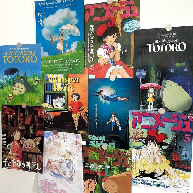 옐상 지브리 영화 포스터 방꾸미기 포스터 10개입 2종, 상품 B