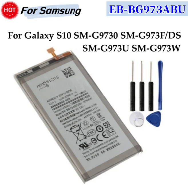 호환 갤럭시 S10E용 고배터리 EB-BG970ABU X용 Plus용 5G용 BG977 S10Lite용 BA907, 03 BG973 For S10 X, 1개