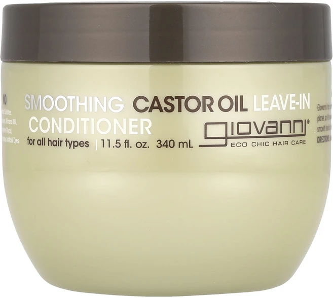 Giovanni 스무딩 캐스터 오일 리브-인 컨디셔너 모든 모발용 340ml(11.5fl oz), Giovanni스무딩캐스터오일리브인컨디셔너모든모발용34 - 쿠팡