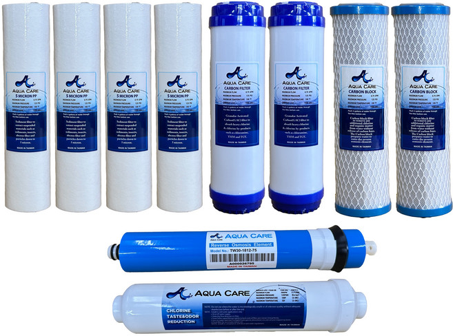 Aqua Care關心水 RO濾心組 多重過濾 確保飲用水的純淨與安全, 1個, 75/100G RO機適用
