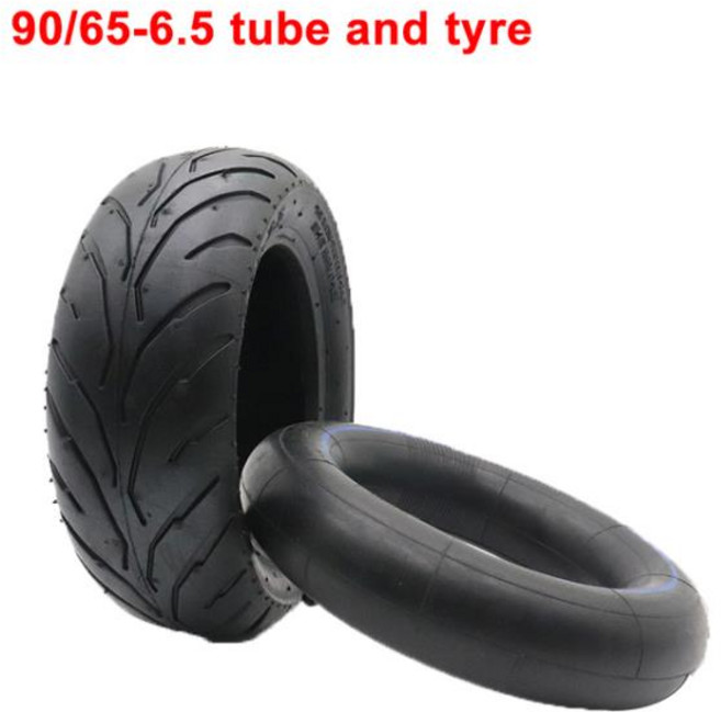 전면 타이어 및 90 65 6.5 내부 튜브 벤트 밸브 49cc 미니 더트 바이크 e 스쿠터 모토에 적합 90 65-6.5, 1개