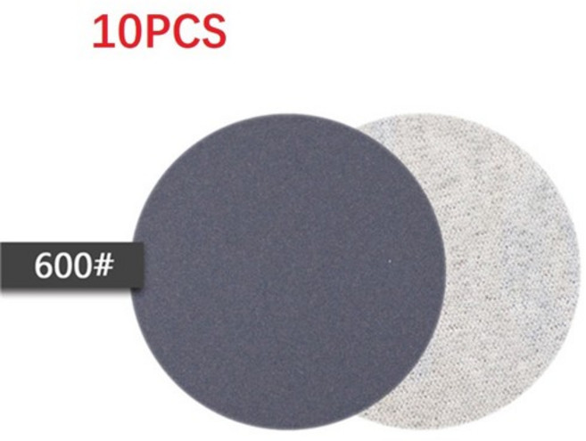 샌드페이퍼 종이사포 10pcs 3 인치 75mm 실리콘 카바이드 샌딩 디스크 습식/건식 사포 240-10000 그릿 후크 루프 라운드 샌더 연마 종이, 600 Grit