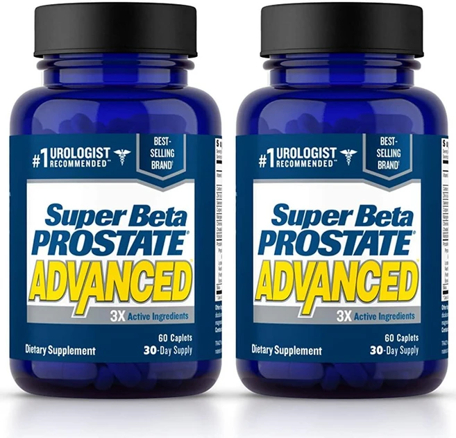 SUPER BETA PROSTATE 고급 – 수면 촉진 방광 비우기 지원. 톱 팔메토토가 아닌 베타 시토스테롤이 함유된 남성 건강을 위한 전립선 지원 보충제(120캡슐 2팩, 60개입(2병) - 쿠팡