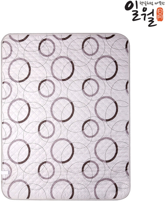 일월 동그라미 워셔블 전기매트, 혼합색상, 싱글(90 x 180 cm)