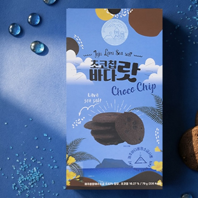 (13+3) 단짠단짠 초코칩 바다랏 (70g) X 16봉 제주바다 용암소금 단짠브라우니칩, 16개, 70g