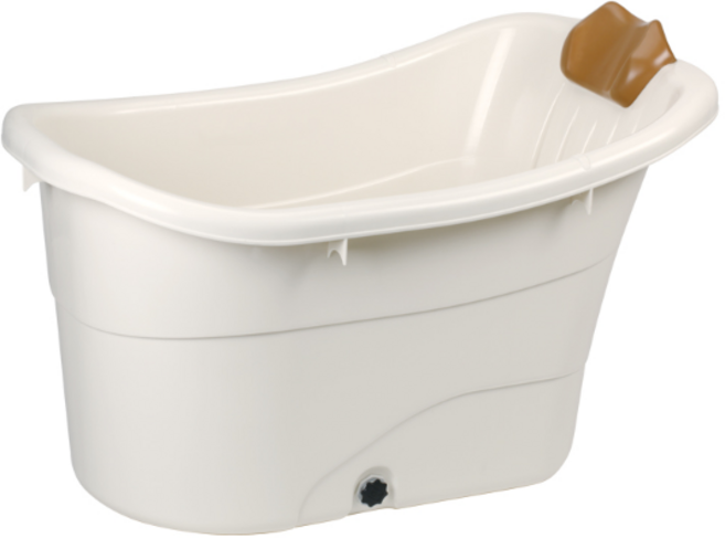 有達 維納斯泡澡桶 舒適靠背設計, 象牙白, 1個