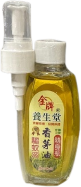 金牌 養生堂 香茅油 驅蚊液, 100g, 1個