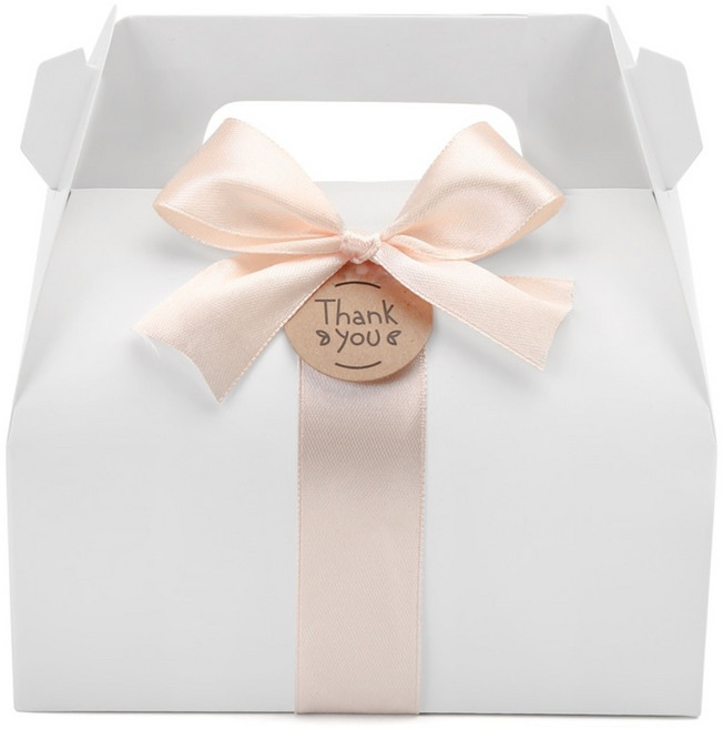 드림팩토리 접이식 손잡이 상자, 20개입, 화이트