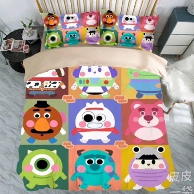 토이스토리 이불 커버 세트 랏소베어 세트 베개 침구, AS