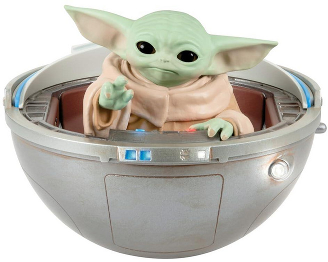 Hallmark Keepsake 크리스마스 장식품 2025 스타워즈: 만달로리안 그로구, Grogu in Hovering Pram