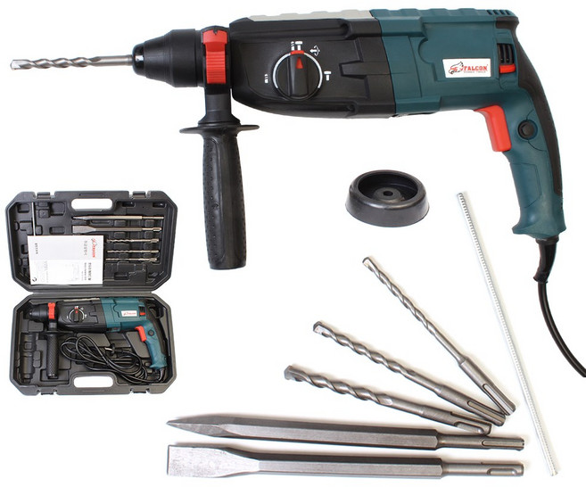 팔콘 800W파워 로터리 함마드릴 전동드릴 콘크리트 천공 경량 해머드릴 FD-2801, 1개