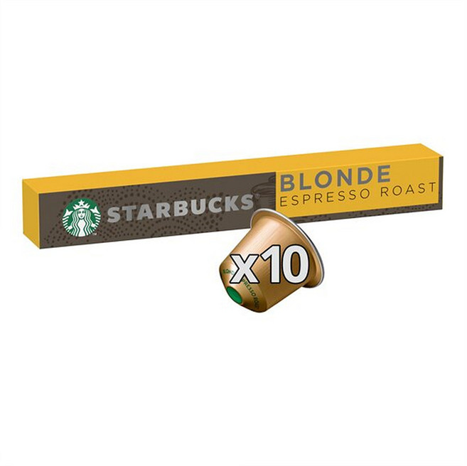 Starbucks 스타벅스 블론드 에스프레소 K컵 파드 캡슐 커피 10개입 53g 3팩
