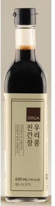 올가홀푸드 우리콩 진간장, 420ml, 1개