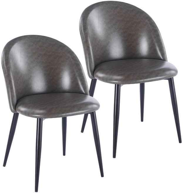 【品樂生活】 彎影高質感耐重餐椅 DC-45677 美容椅 書桌椅 電腦椅 會議椅 宴客椅 餐廳椅, 深灰, 2件