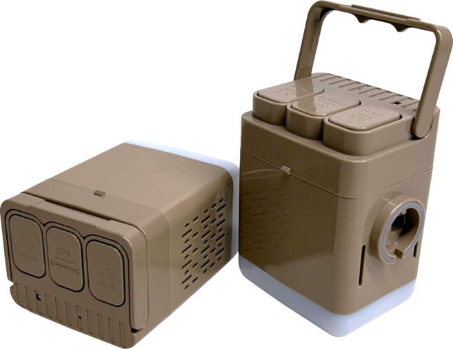 유니언 내장형 자동 에어펌프 휴대용 캠핑 에어매트용