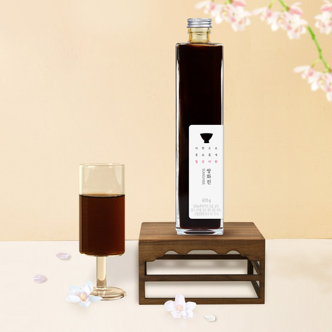 [쌍계명차] 허니플라워 쌍화진 670g 쌍화차 한방차 전통차 9가지 원료로 풍성한 맛과 향을 담은 쌍화진청, 1개