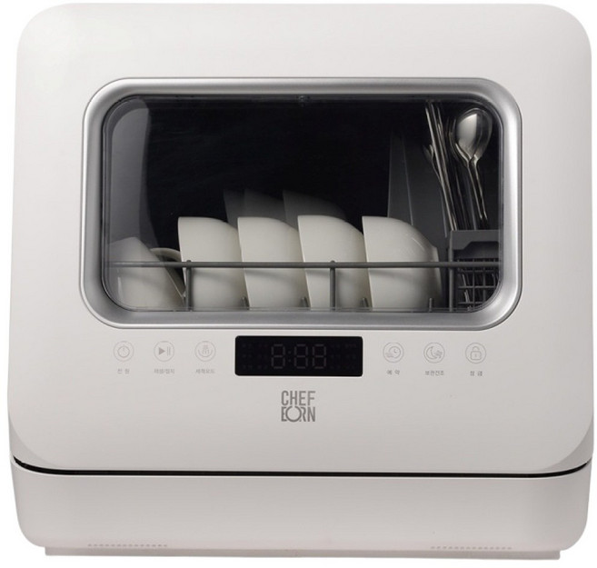 쉐프본 워시폴4 무설치 무타공 식기세척기 3인용, 고객직접설치, WQP4-6201, _화이트_