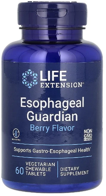 라이프익스텐션 이소파질 가디언 Esophageal Guardian 베리 츄어블 60정 - 쿠팡