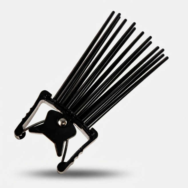 리에드 자국없는 볼륨 헤어클립 핀처, 1개, 블랙