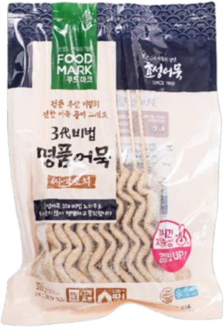 대상 효성어묵 명품어묵 사각꼬치, 20개, 336g