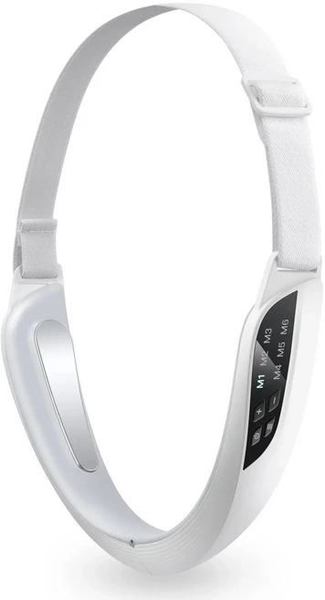 전기 V 페이스 리프팅 뷰티 장치 6 가지 모드 8 레벨 EMS 미세 전류 퍼밍 페이셜 마사지 이중 턱 제거 스킨, 01 white