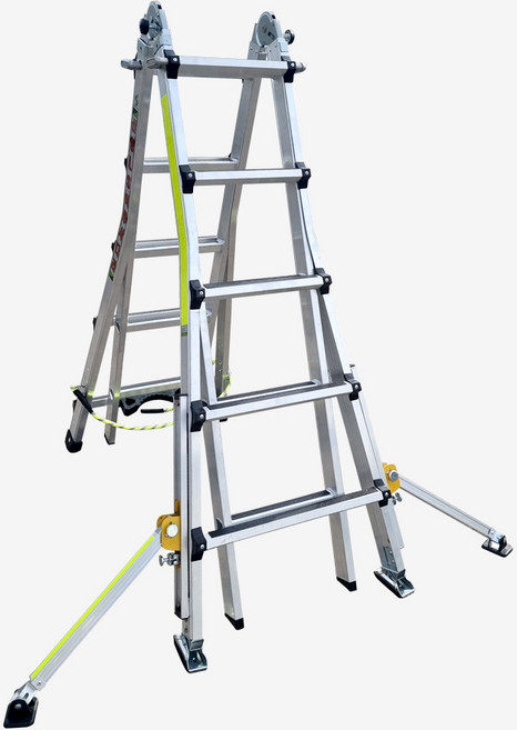 LS-5단 전주용 안전 사다리((HSN-L1063) A형 H형 접이식 전도 방지 다목적 휴대용 사다리, 1개