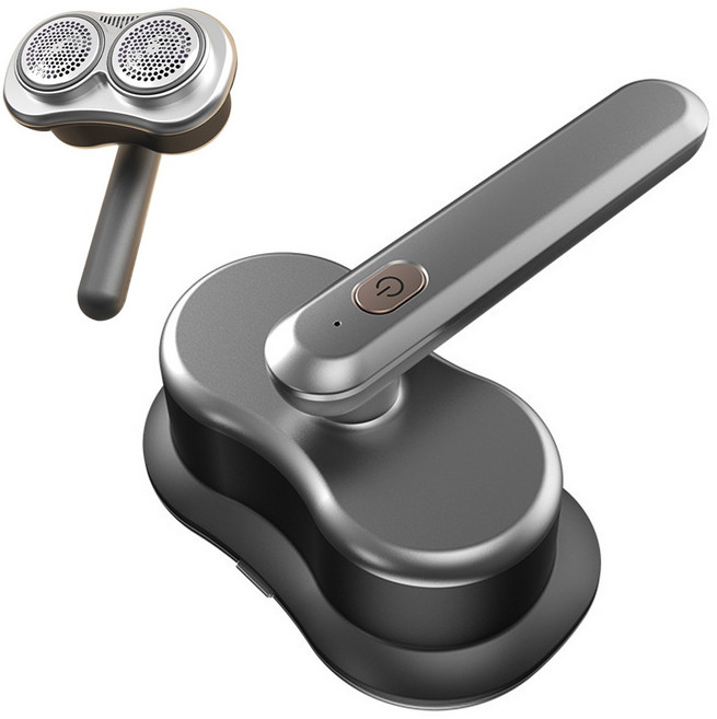 듀얼 보풀제거기 충전식 무선 프리미엄 보풀제거기 6중날 니트 옷보플제거기, 그레이