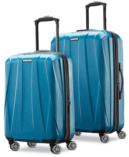 Samsonite 센트릭 2 하드사이드 확장 스피너 휠 캐리어 카리브 블루 2개 세트 (20/24)