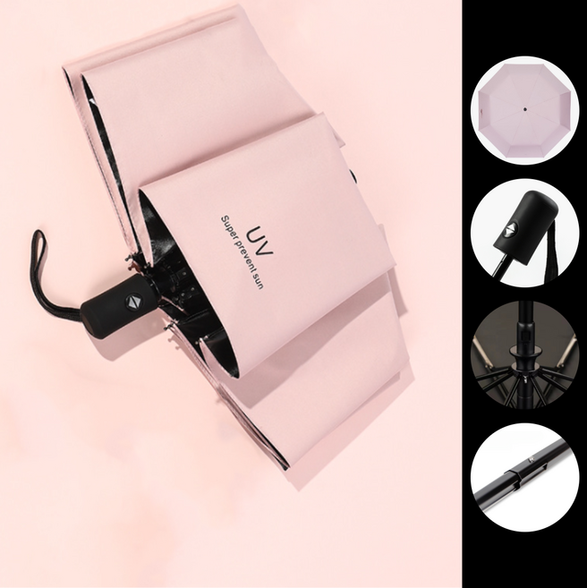 그늘가득 양산 3단 원터치 자동 초경량 암막 자외선차단 우양산 햇빛가리개