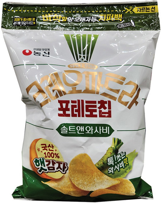 크레오파트라 솔트앤와사비칩, 1개, 390g