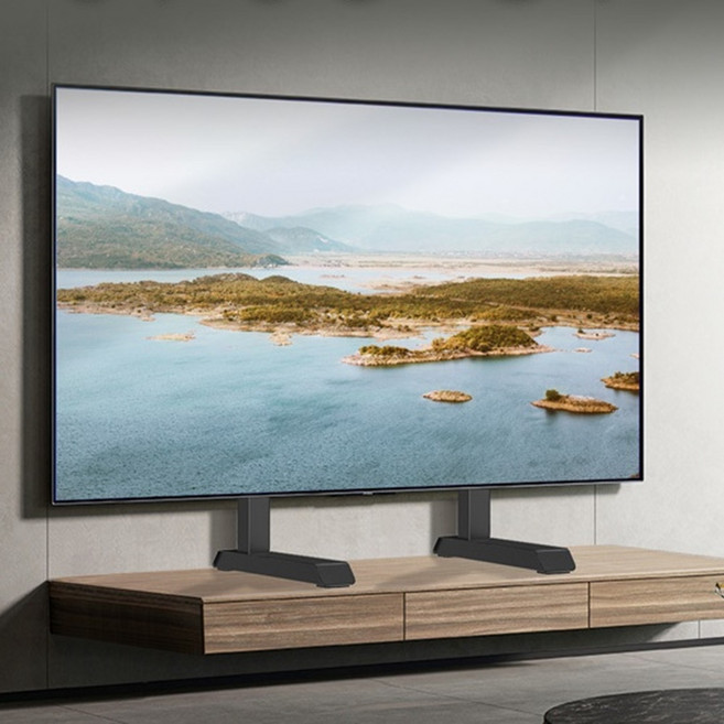 대형 TV 모니터 거치대 받침대 90인치 86인치 85인치 82인치 80인치 75인치 70인치 68kg 지지, 1개