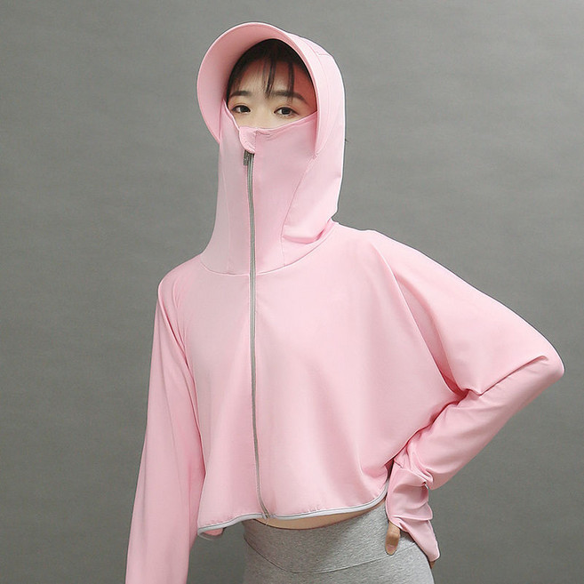 鏡片斗篷防曬服新款防騎車防紫外線防曬衣女透氣防曬罩衫冰絲薄款, F(均碼)