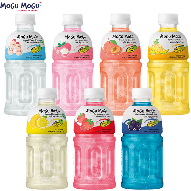 예이니식품 모구모구320ml 요거트 1개+리치 1개+복숭아 1개+파인애플 1개+레몬 1개+딸기 1개+블랙커런트 1개 (총7개) 어린이주스음료수과일, 320ml, 1세트