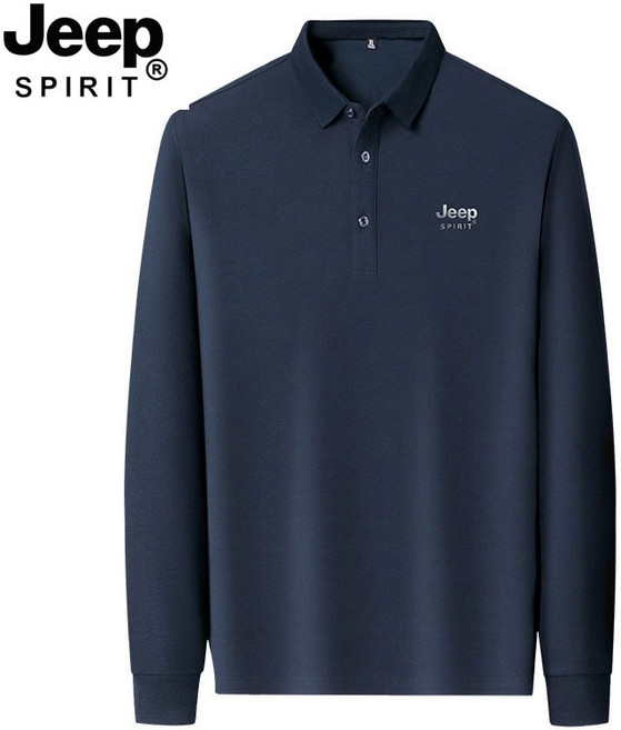 지프스피릿 남성 티셔츠 캐주얼 긴팔티 긴팔 티셔츠 긴소매 카라티 긴팔 카라티 8838