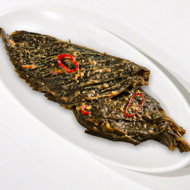 동백찬 된장 깻잎 장아찌 2kg 4kg 8kg 16kg 깻잎지 절임 밑반찬 대용량 업소용 식당, 1개