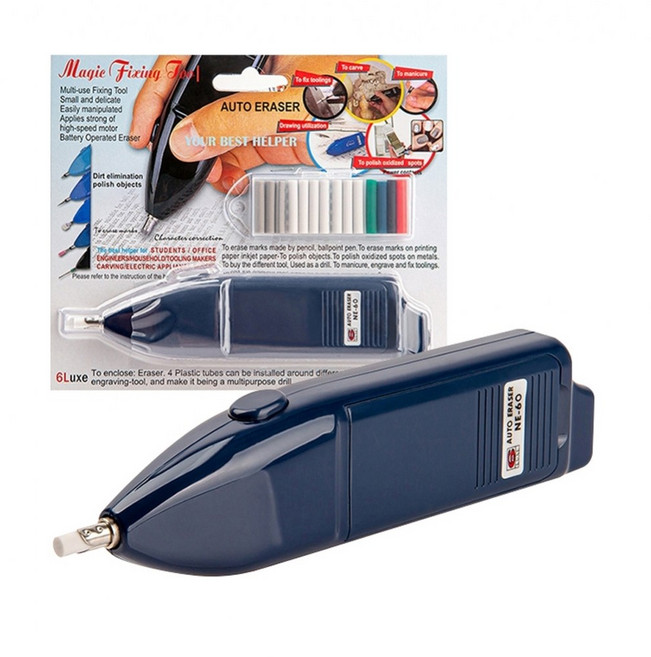 케이문 럭스 전동지우개(NE-60C) 미술용 입시용 모터 소묘 작업 드로잉 제도 수정 자동, 단품, 1개, 단품
