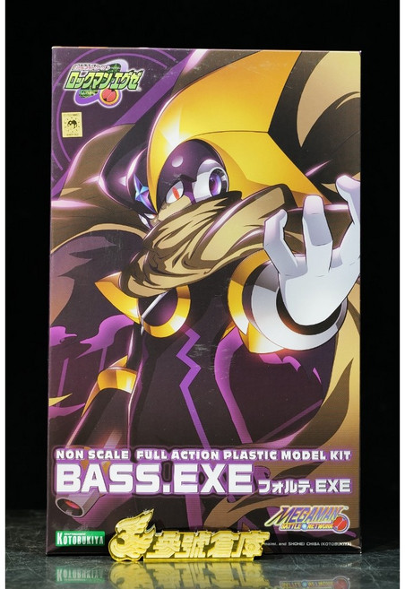 壽屋 洛克人EXE 佛魯迪 BASS.EXE 組裝模型 KP709 (一般版), 1個, 壓盒