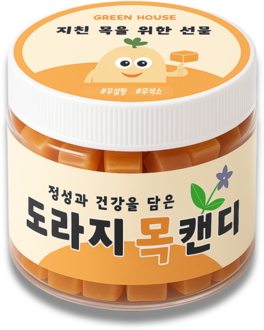 무설탕 도라지 목 캔디, 1개, 200g