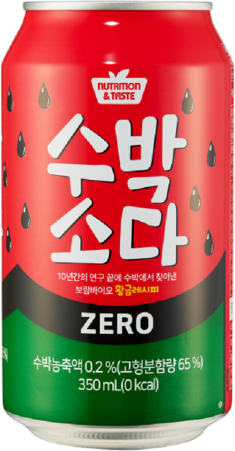 보람바이오 수박소다 제로(뚱뚱), 24개, 350ml