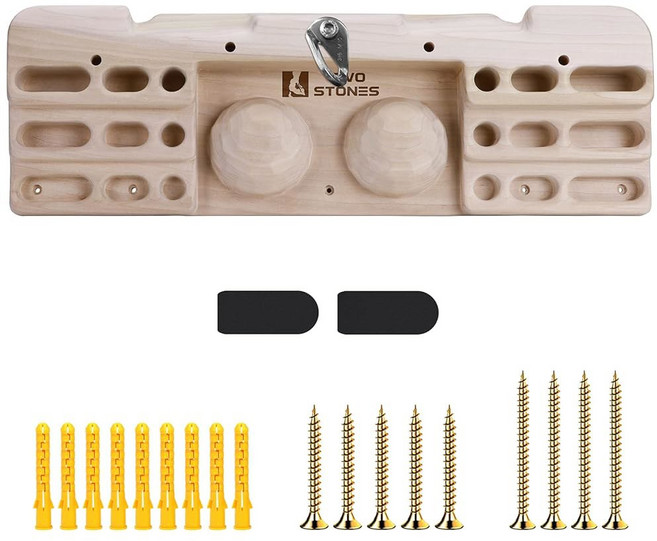 투 스톤 암벽 등반 행보드 출입구 마운트 | 핑거보드 등반용 보유 등반가를 위한 선물 볼더링, 1개