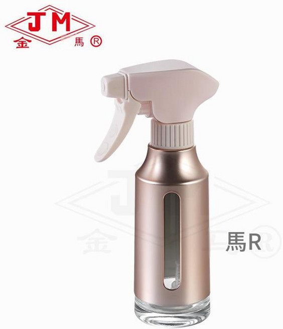 JM 不鏽鋼噴油瓶, JM16 - U - 7UV磨砂粉色噴頭 UV玫瑰金瓶身, 1個