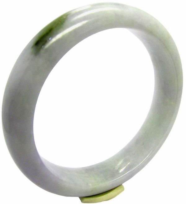 小樂珠寶 翡翠手鐲 滿紫羅蘭 一抹綠 A貨 手圍17.3號 內徑54.8mm, 1個