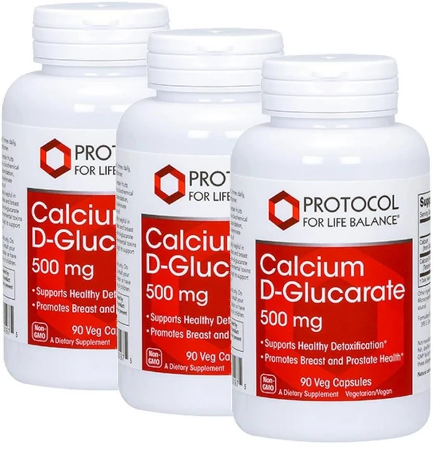 프로토콜 칼슘 D-글루카레이트 500mg 캡슐 PROTOCOL FOR LIFE BALANCE Calcium D-Glucarate, 3개, 90정 - 쿠팡