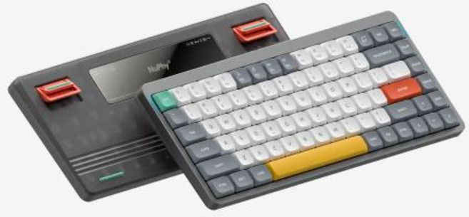 NuPhy Air75 V2 로우 프로파일 기계식 키보드 무선 블루투스 레이아웃 트라이 RGB 핫스왑 맞춤형 PC 사, 없음, 없음, 02 Grey