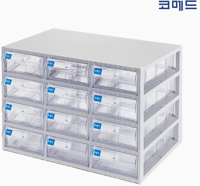코메드 CMD-500멀티박스 12칸 투명서랍장