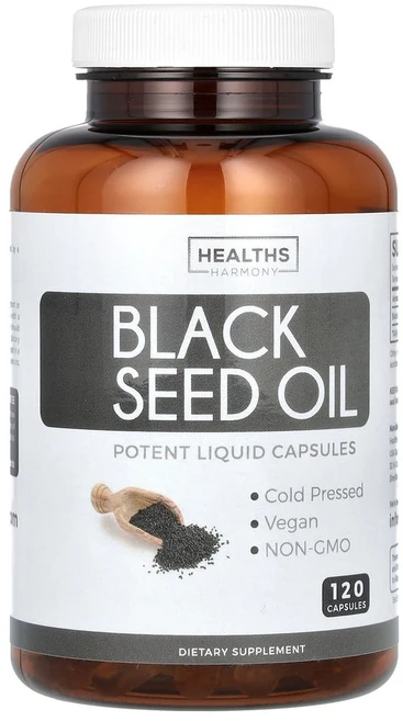 아이허브 블랙 씨드 오일 캡슐 120정, 1개 - 쿠팡