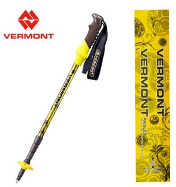 버먼트 국내제작 페이즐리 4단 등산스틱 1개, 선택완료