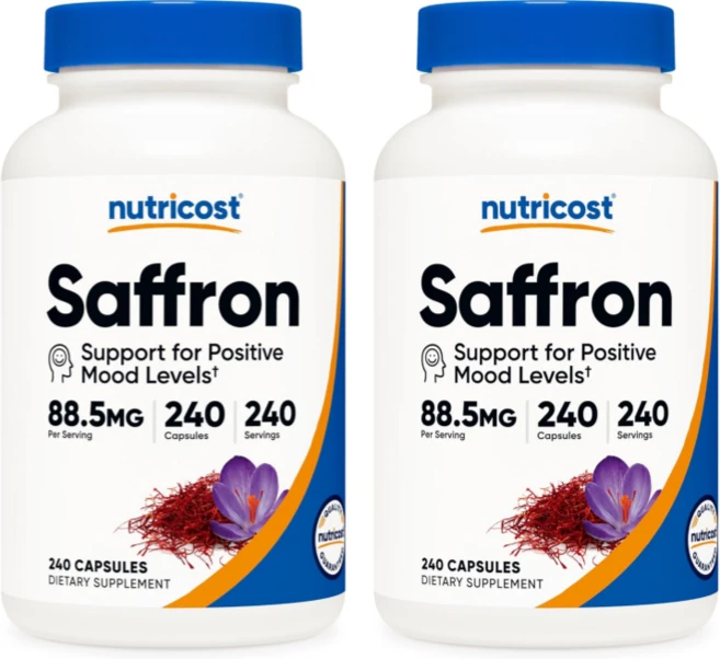 뉴트리코스트 Saffron 샤프란 추출물 88.5mg 240캡슐 2개, 240정 - 쿠팡